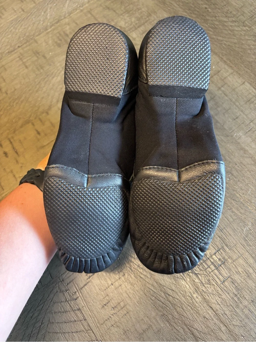 Bloch Black Split-Leather Dance Slippers